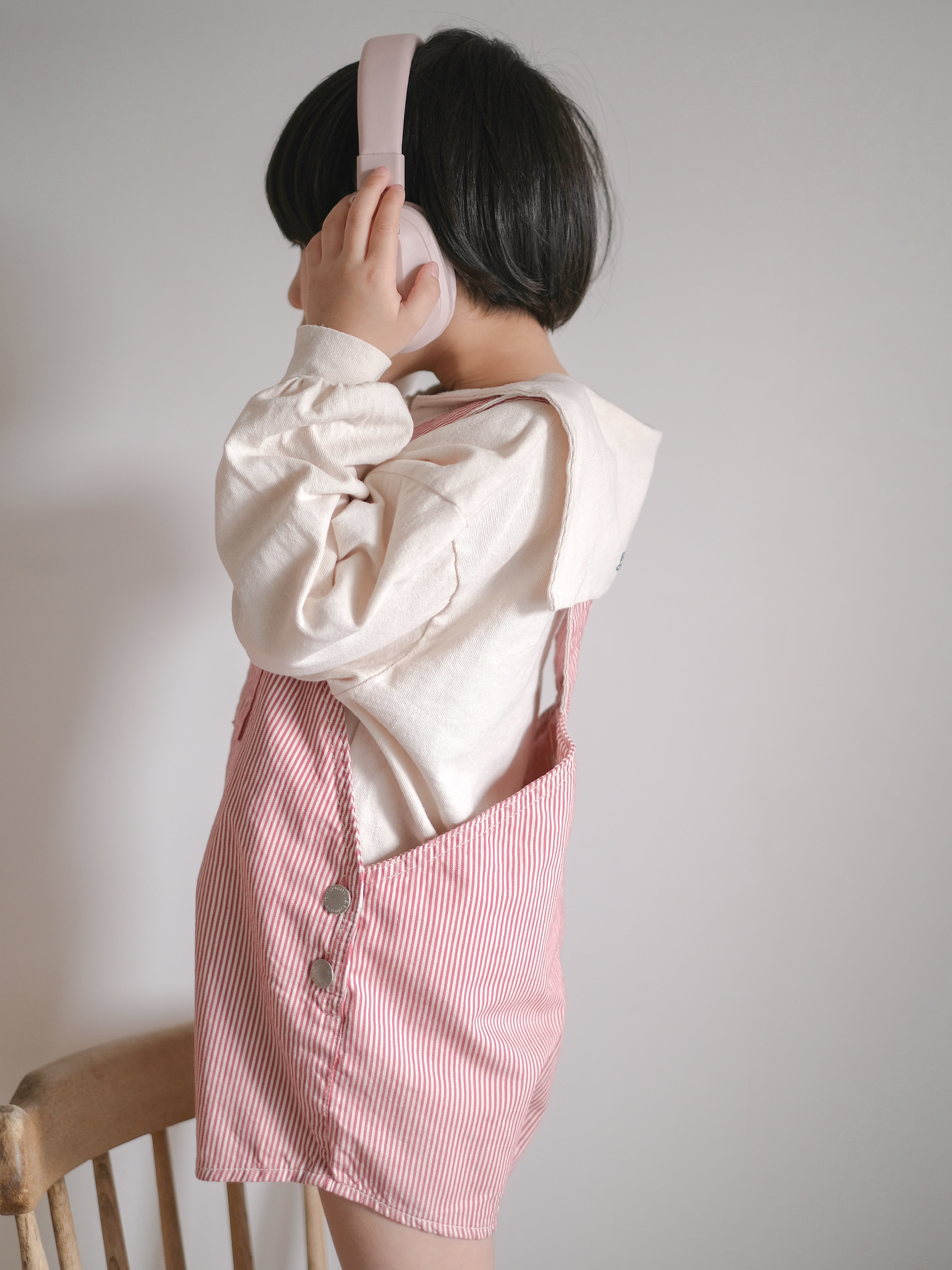 Cotton berry short overalls