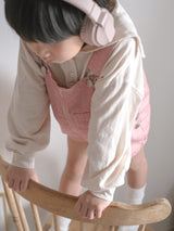 Cotton berry short overalls