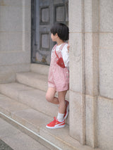 Cotton berry short overalls