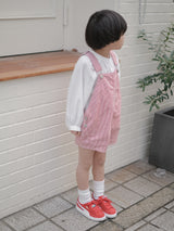 Cotton berry short overalls
