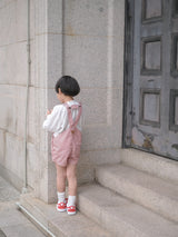 Cotton berry short overalls