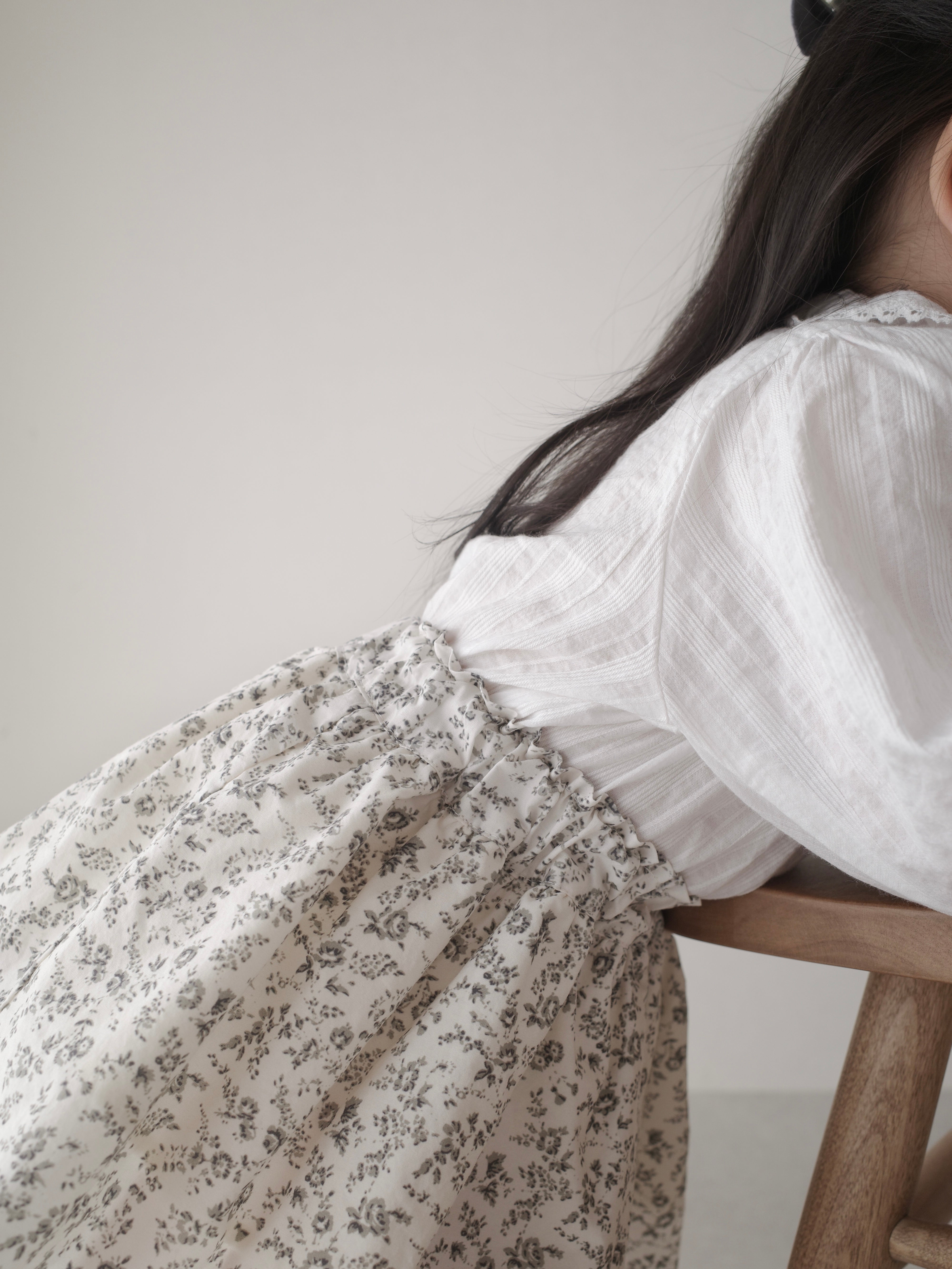 Lace frill blouse