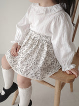 Lace frill blouse