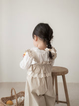 Lace frill blouse