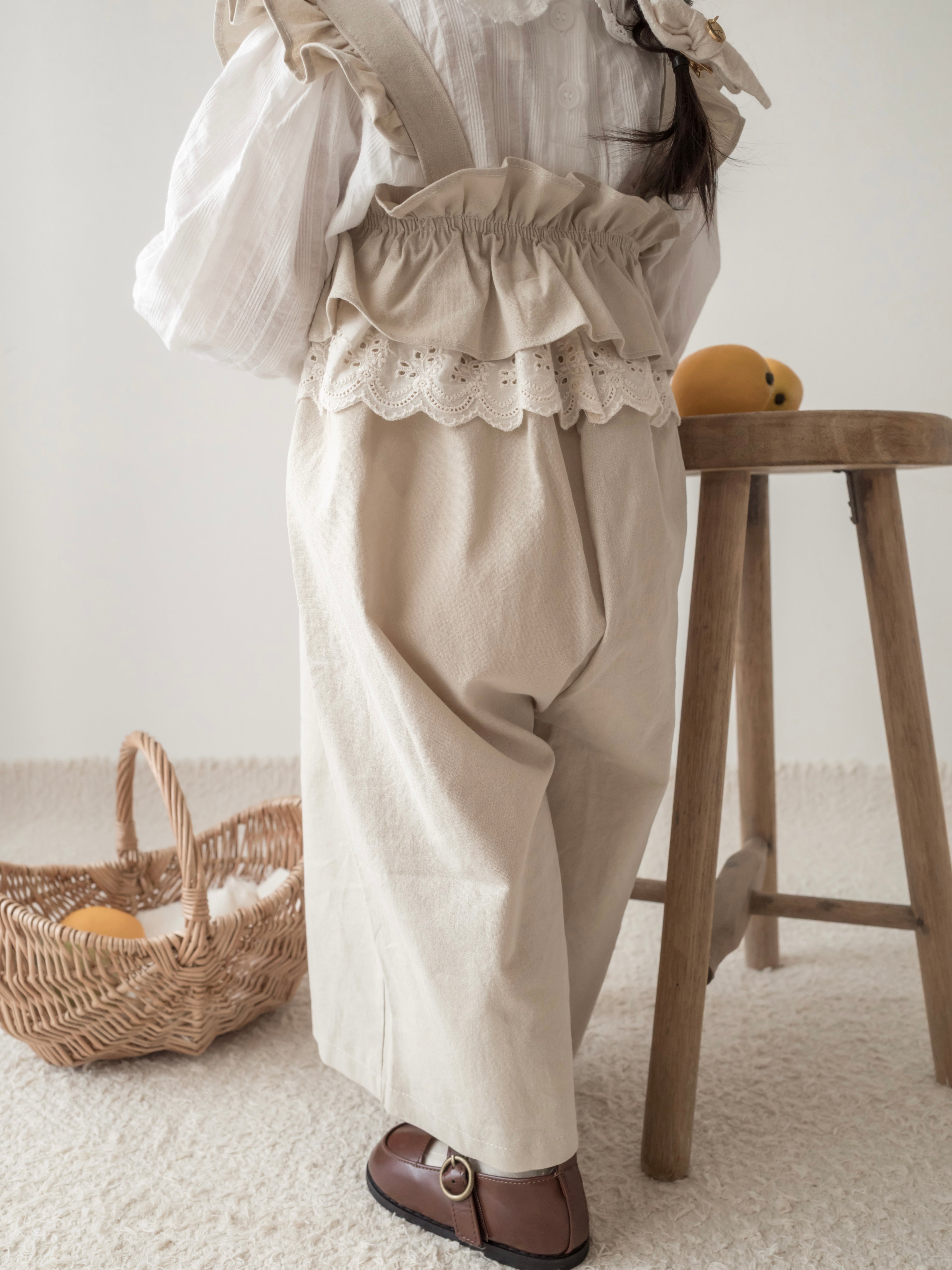 Lace frill blouse