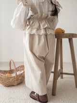 Lace frill blouse
