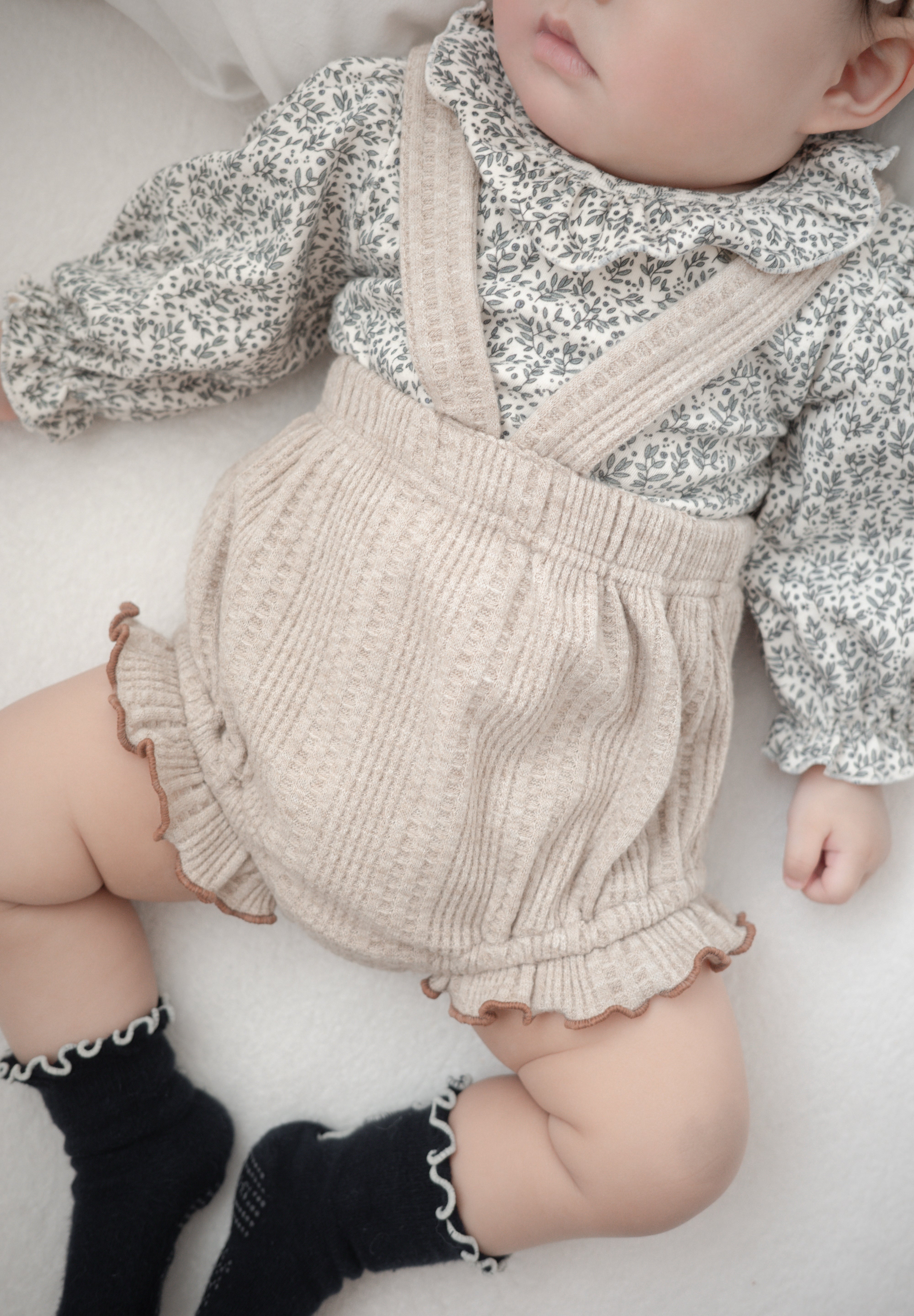 Mellow waffle suspender bloomer