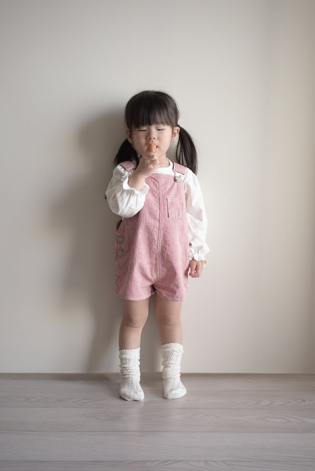 Cotton berry short overalls