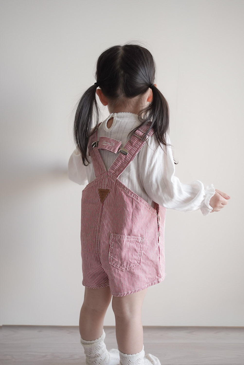 Cotton berry short overalls