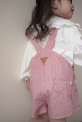 Cotton berry short overalls