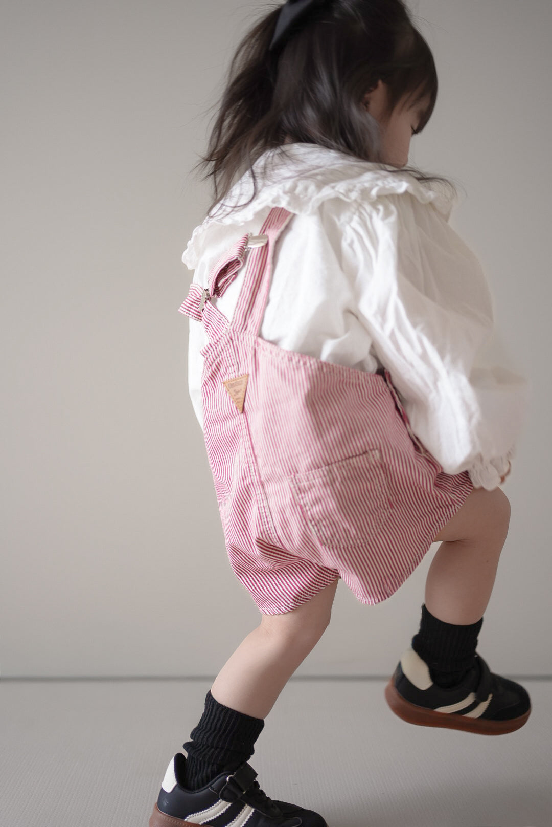 Cotton berry short overalls