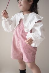 Cotton berry short overalls