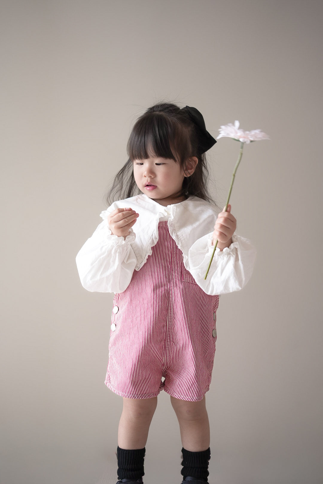 Cotton berry short overalls