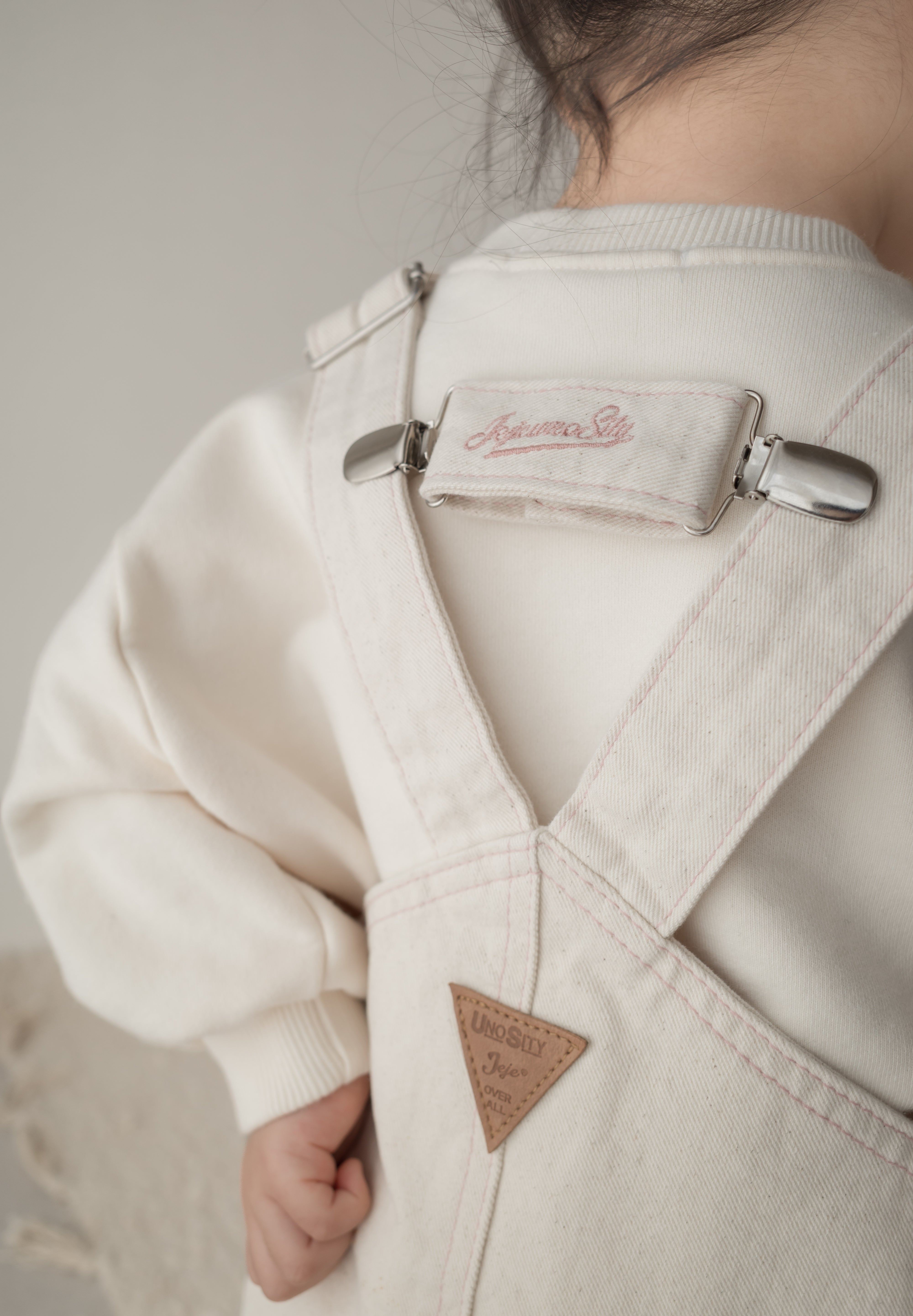 Cotton berry short overalls