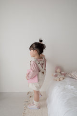 Cotton berry short overalls