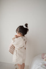 Cotton berry short overalls