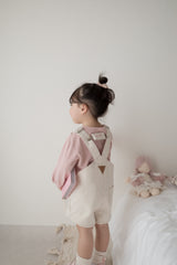 Cotton berry short overalls