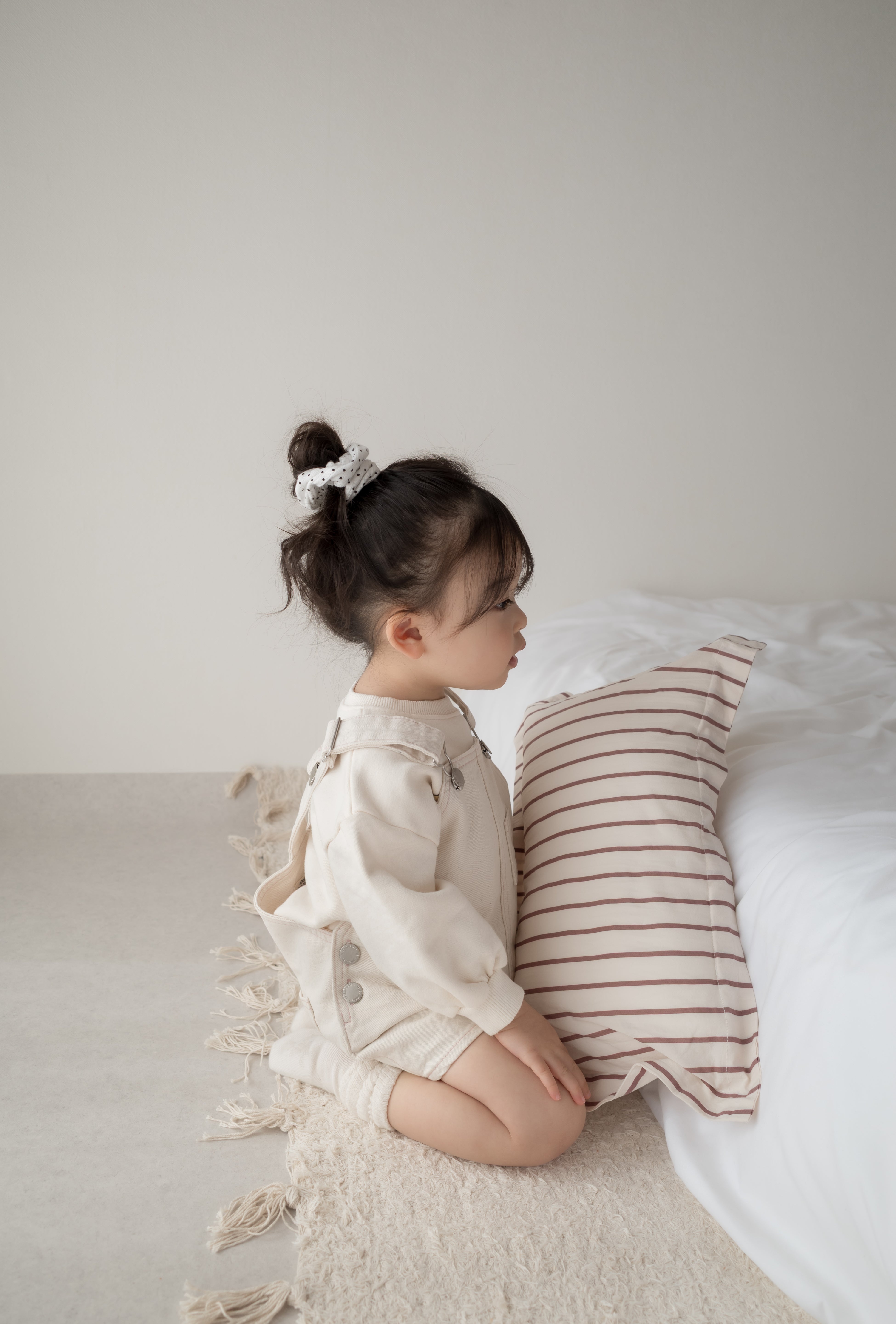 Cotton berry short overalls