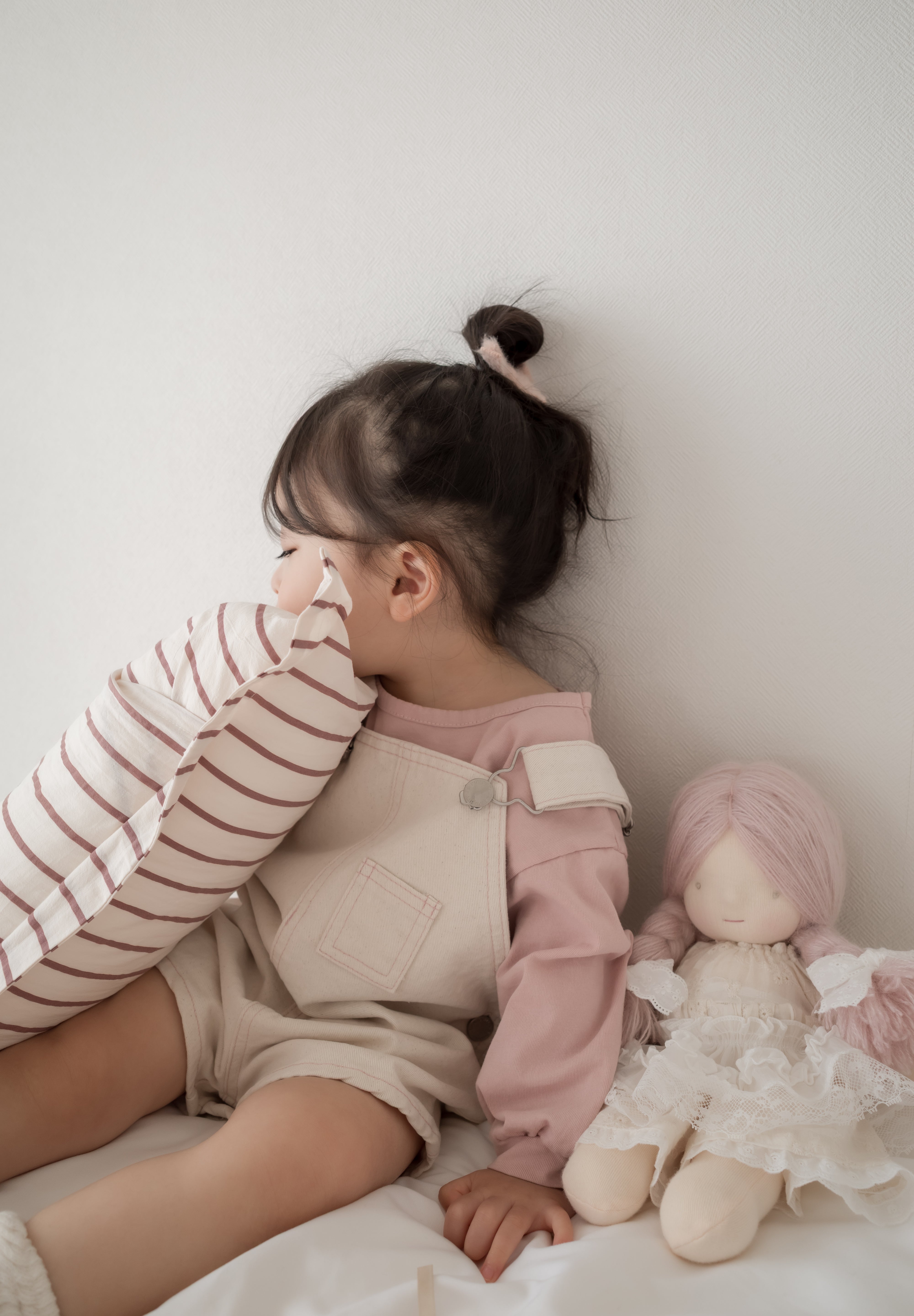 Cotton berry short overalls