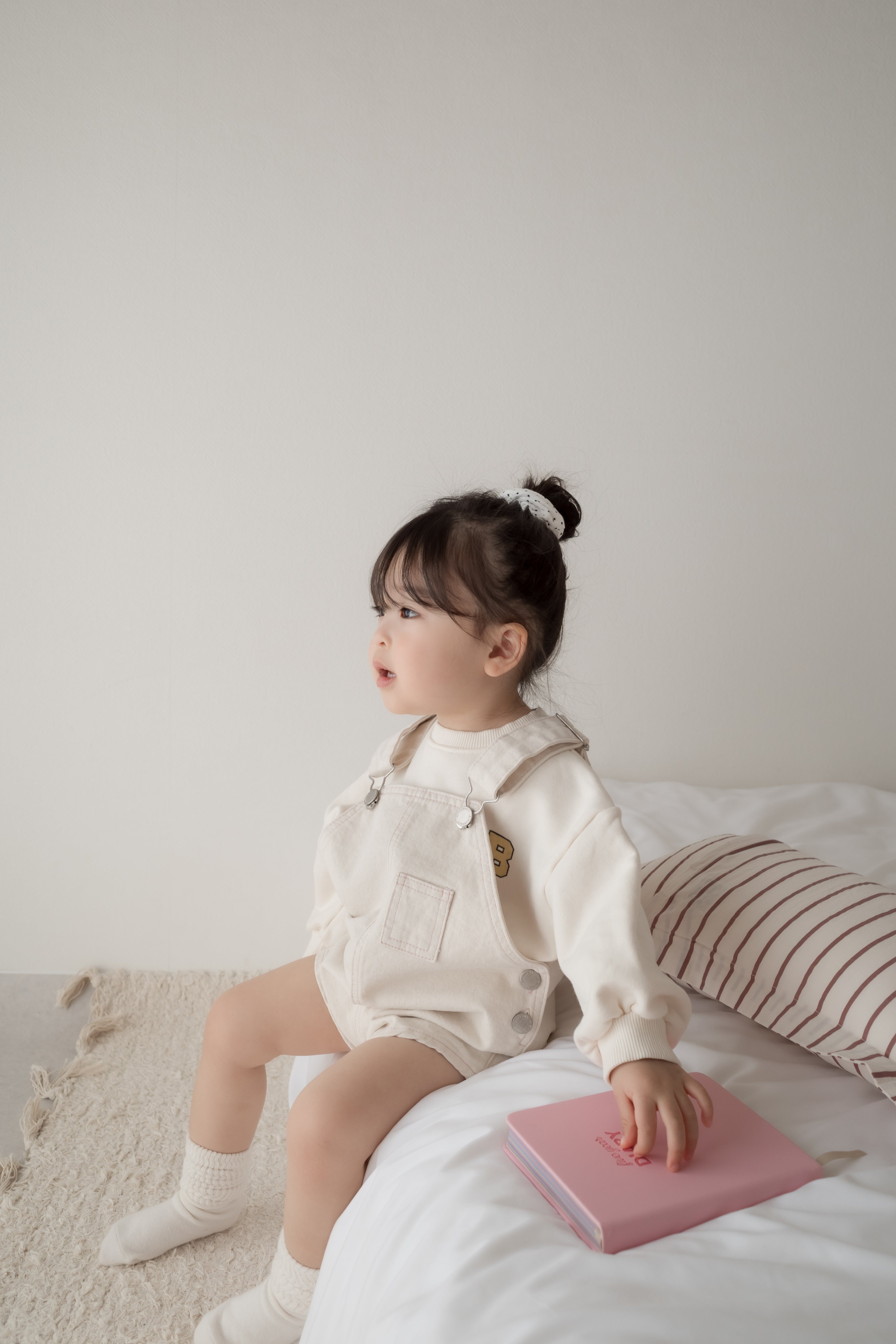 Cotton berry short overalls