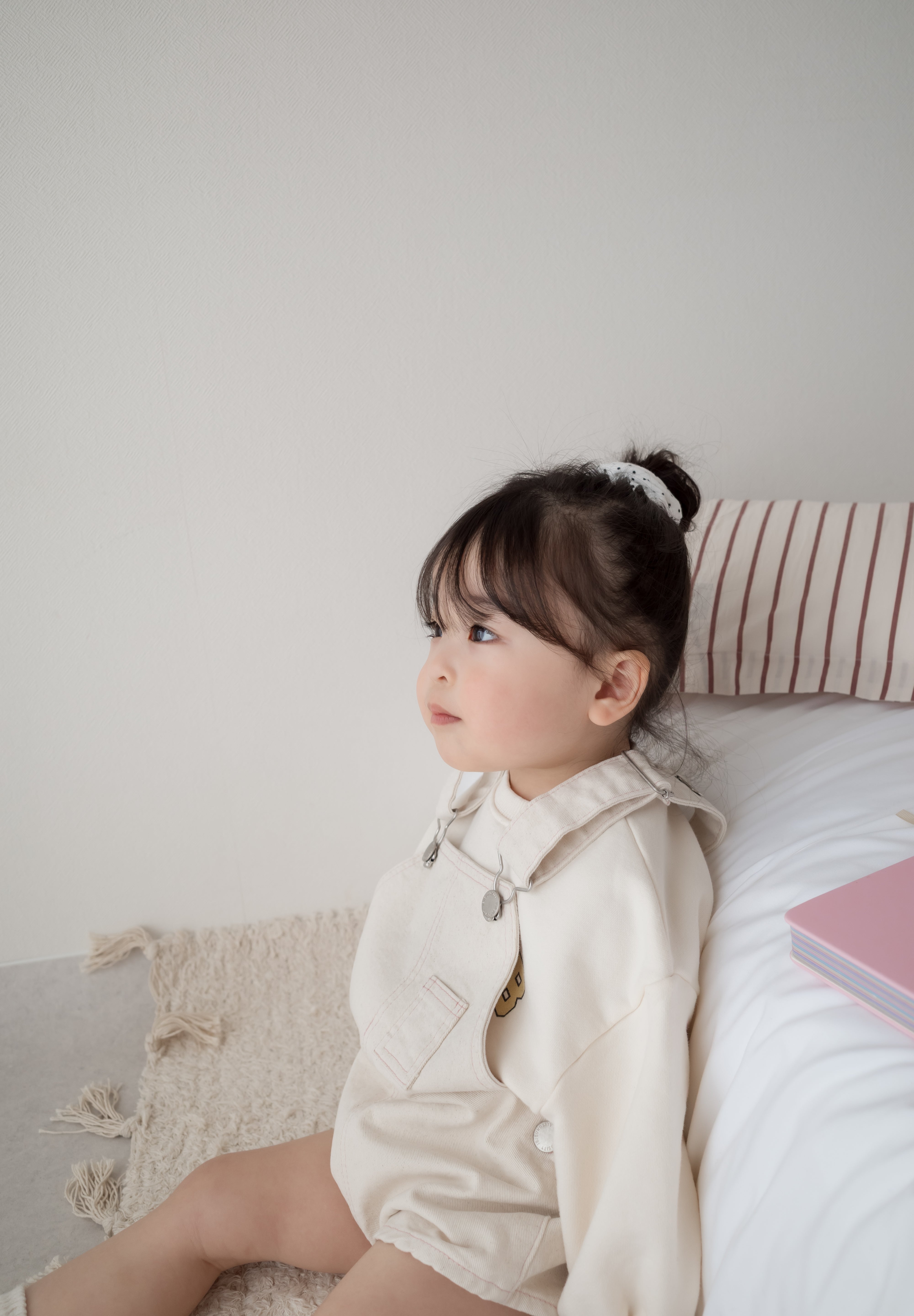Cotton berry short overalls
