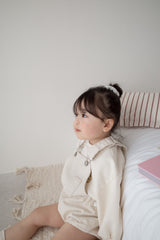 Cotton berry short overalls