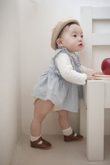 Layered ribbon frill one-piece (baby)