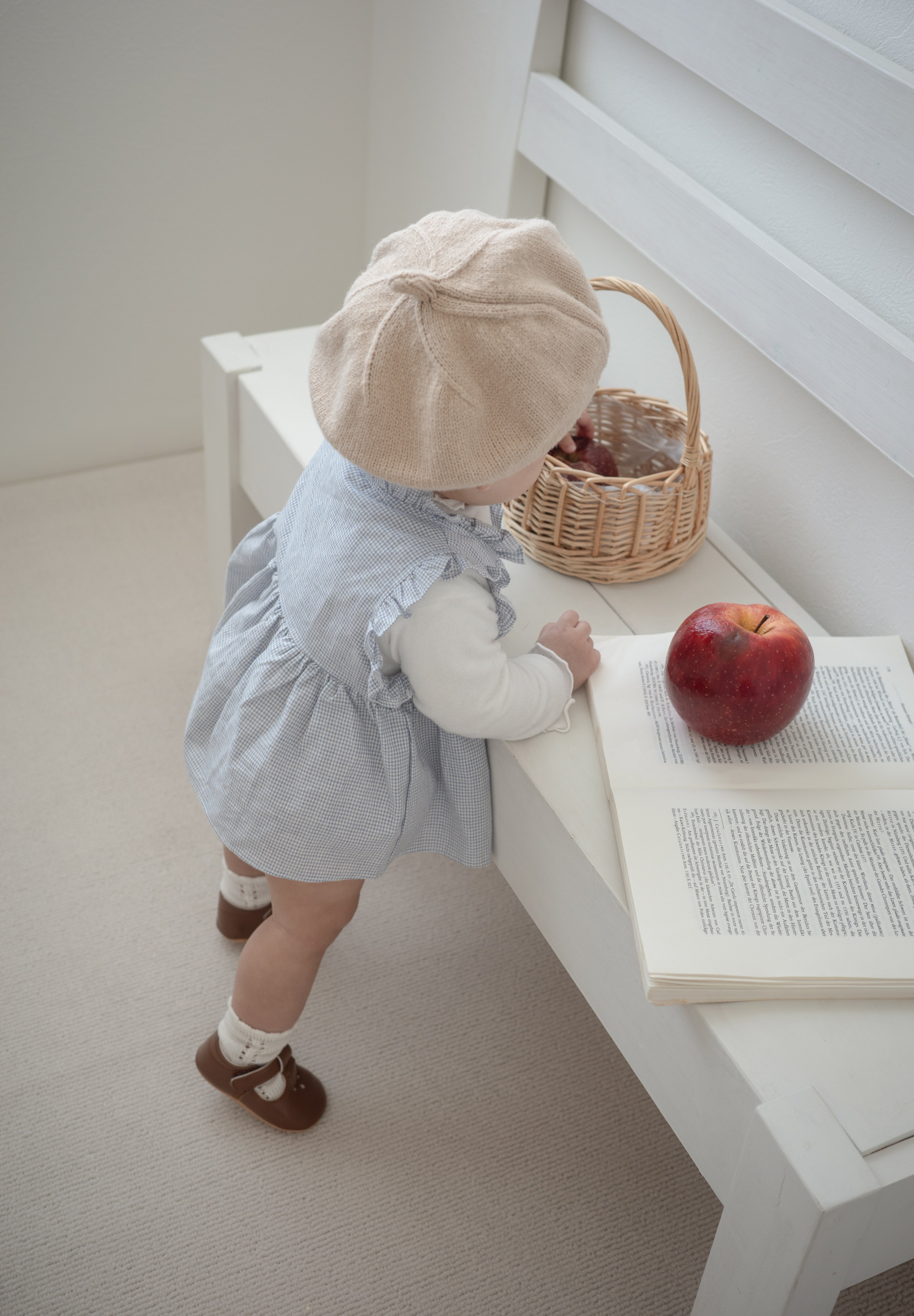 Layered ribbon frill one-piece (baby)