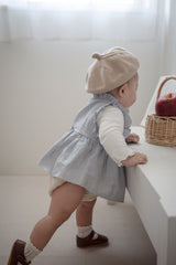 Layered ribbon frill one-piece (baby)