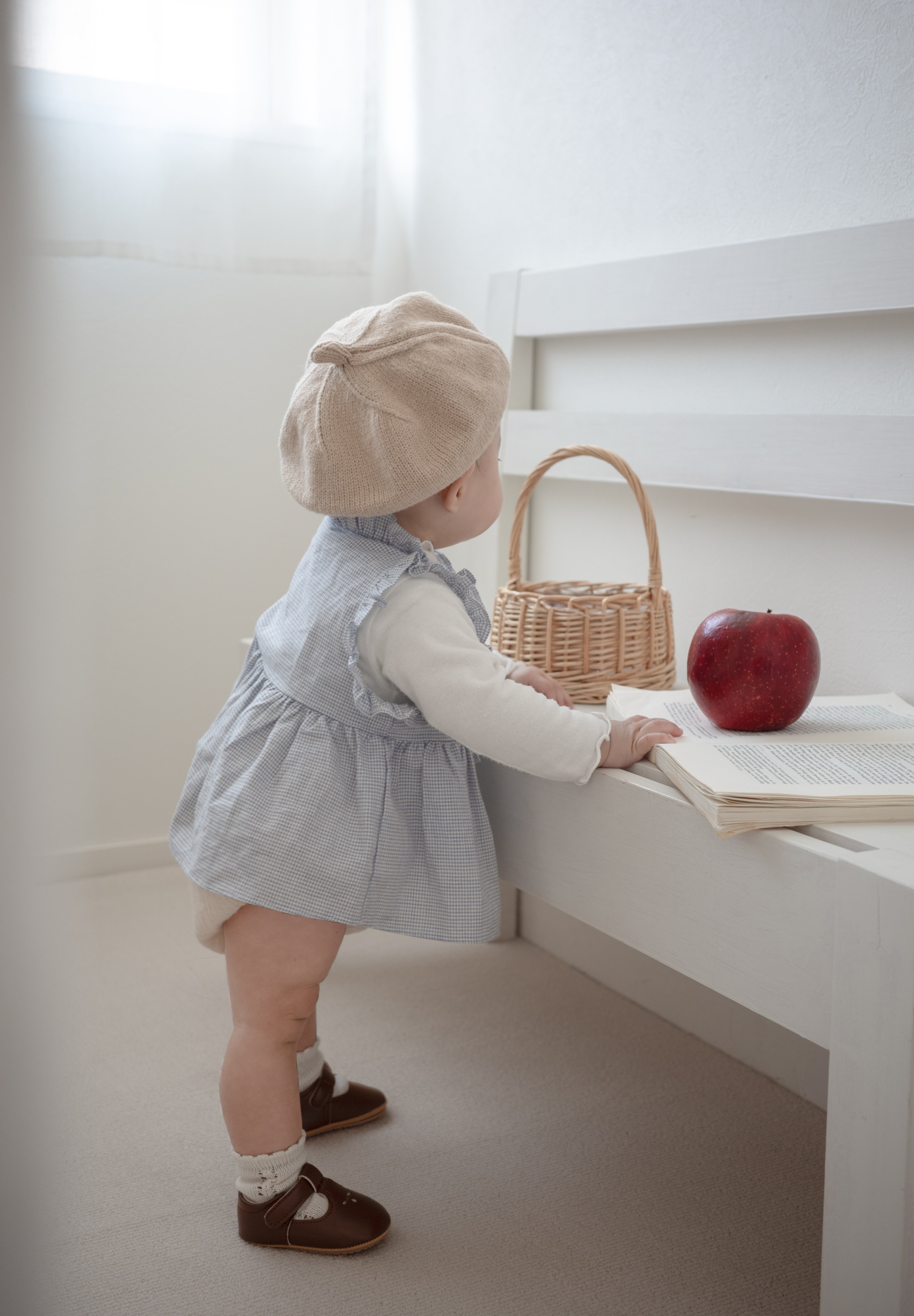 Layered ribbon frill one-piece (baby)