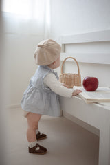 Layered ribbon frill one-piece (baby)