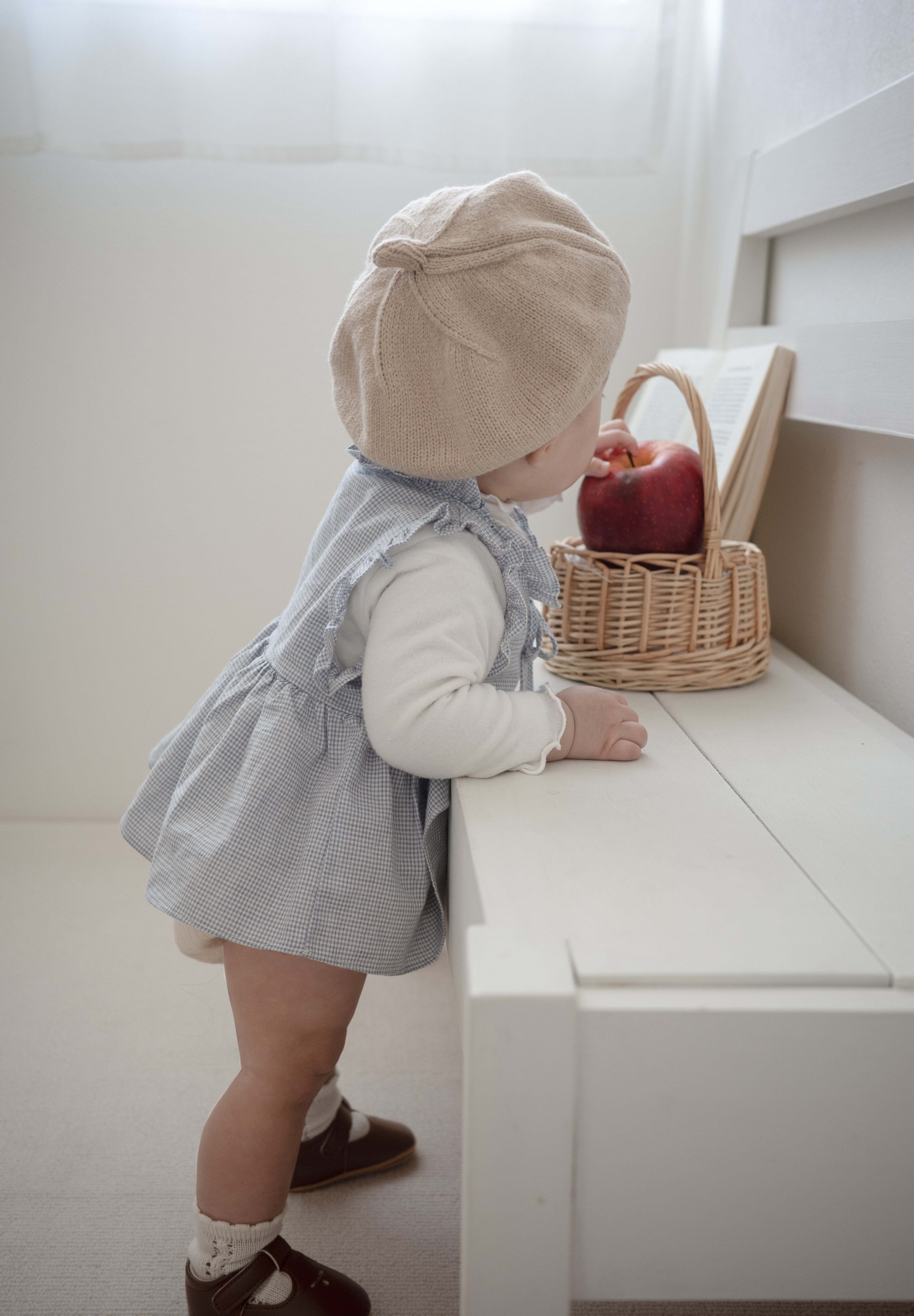 Layered ribbon frill one-piece (baby)