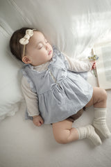 Layered ribbon frill one-piece (baby)