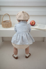 Layered ribbon frill one-piece (baby)