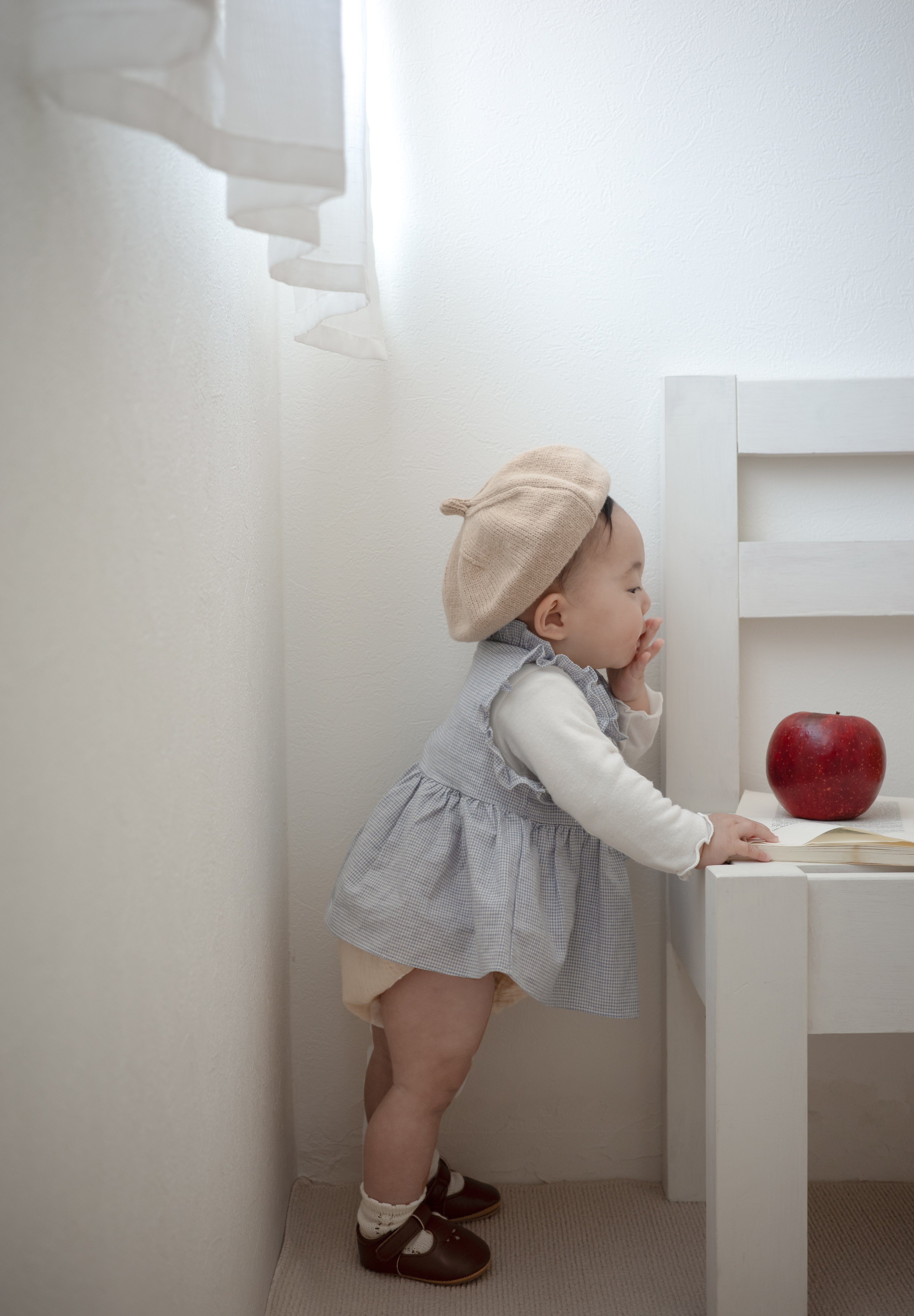 Layered ribbon frill one-piece (baby)