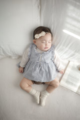Layered ribbon frill one-piece (baby)