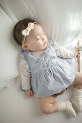 Layered ribbon frill one-piece (baby)