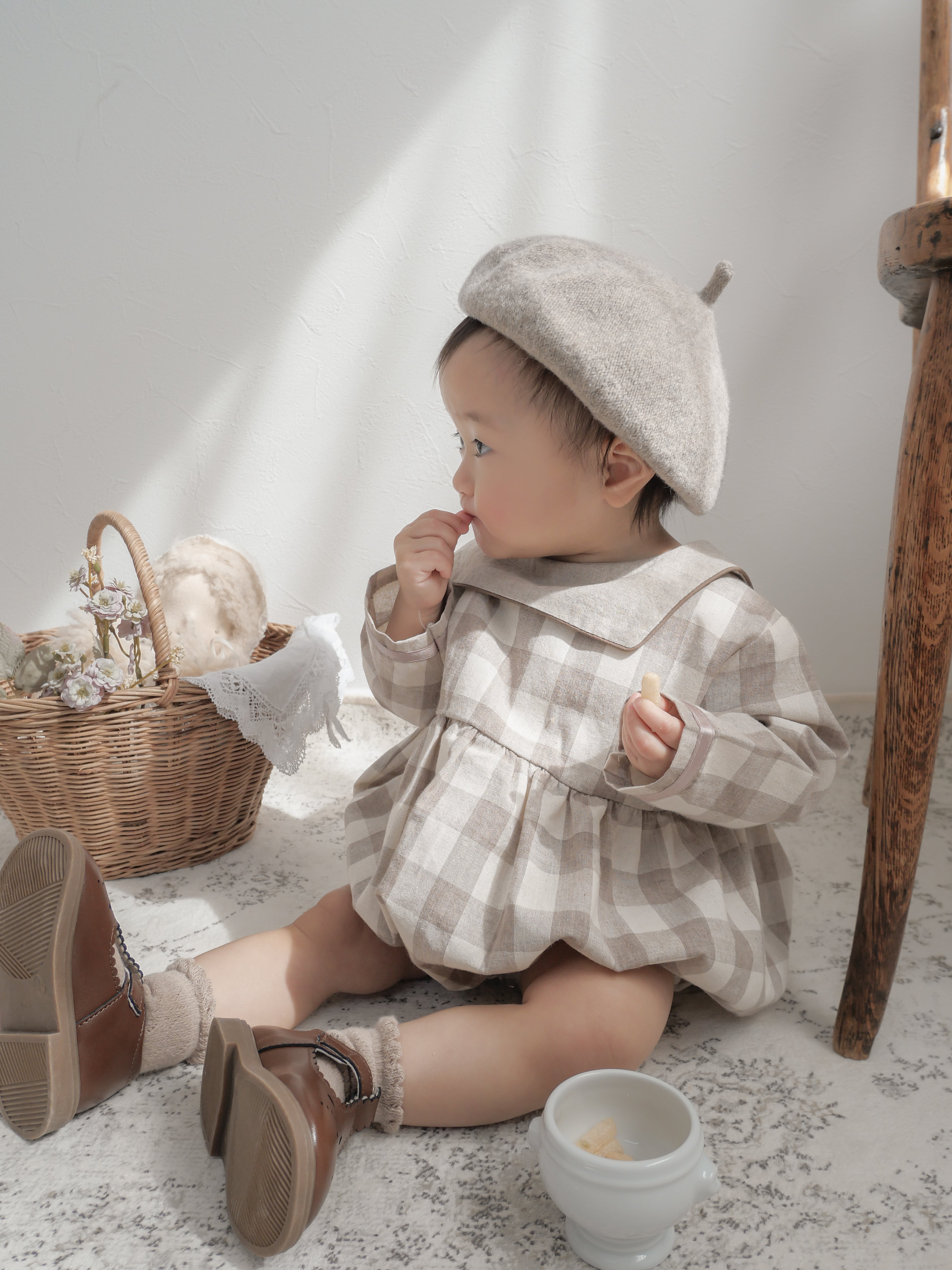 Bonbon check rompers