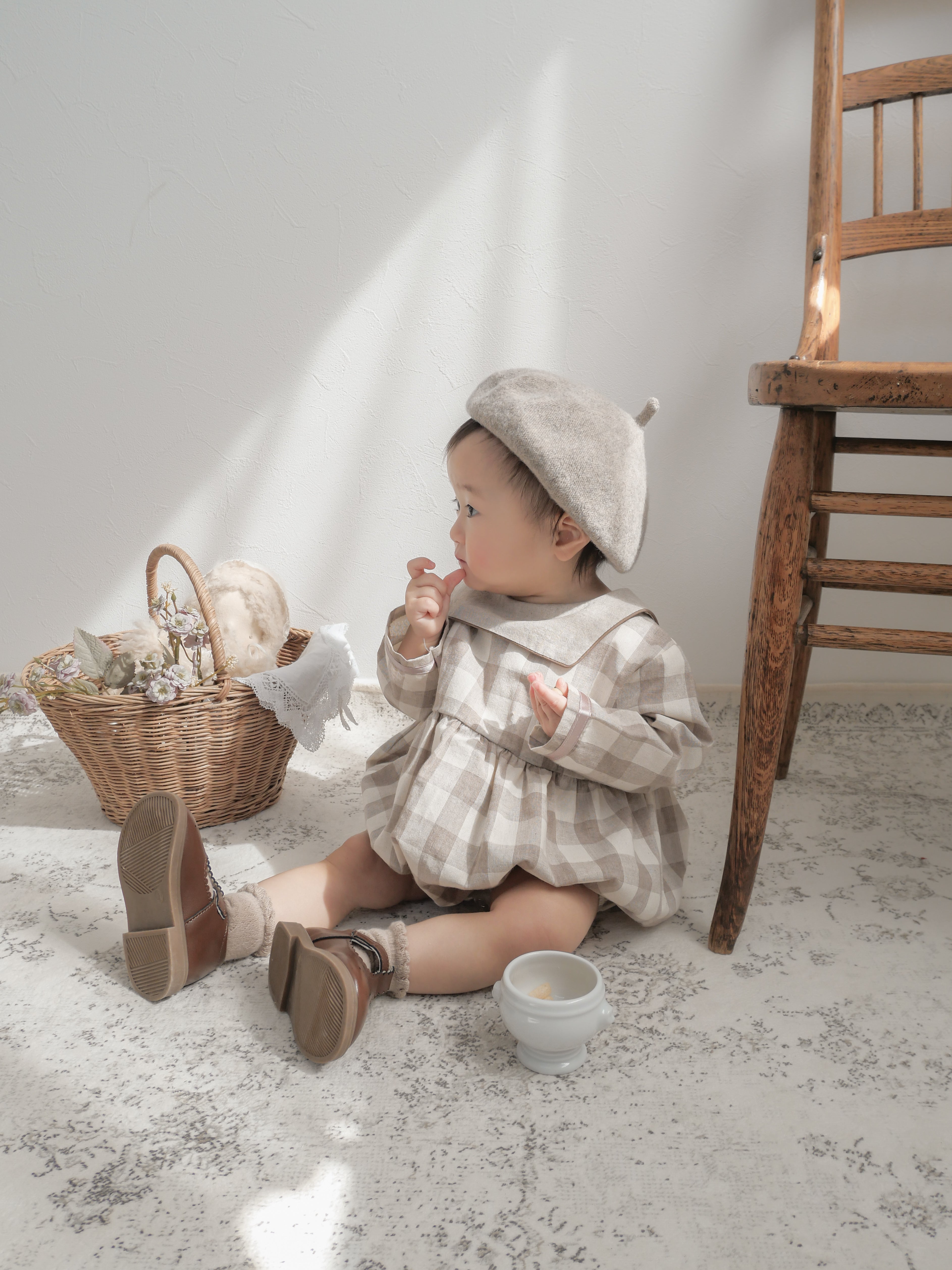 Bonbon check rompers