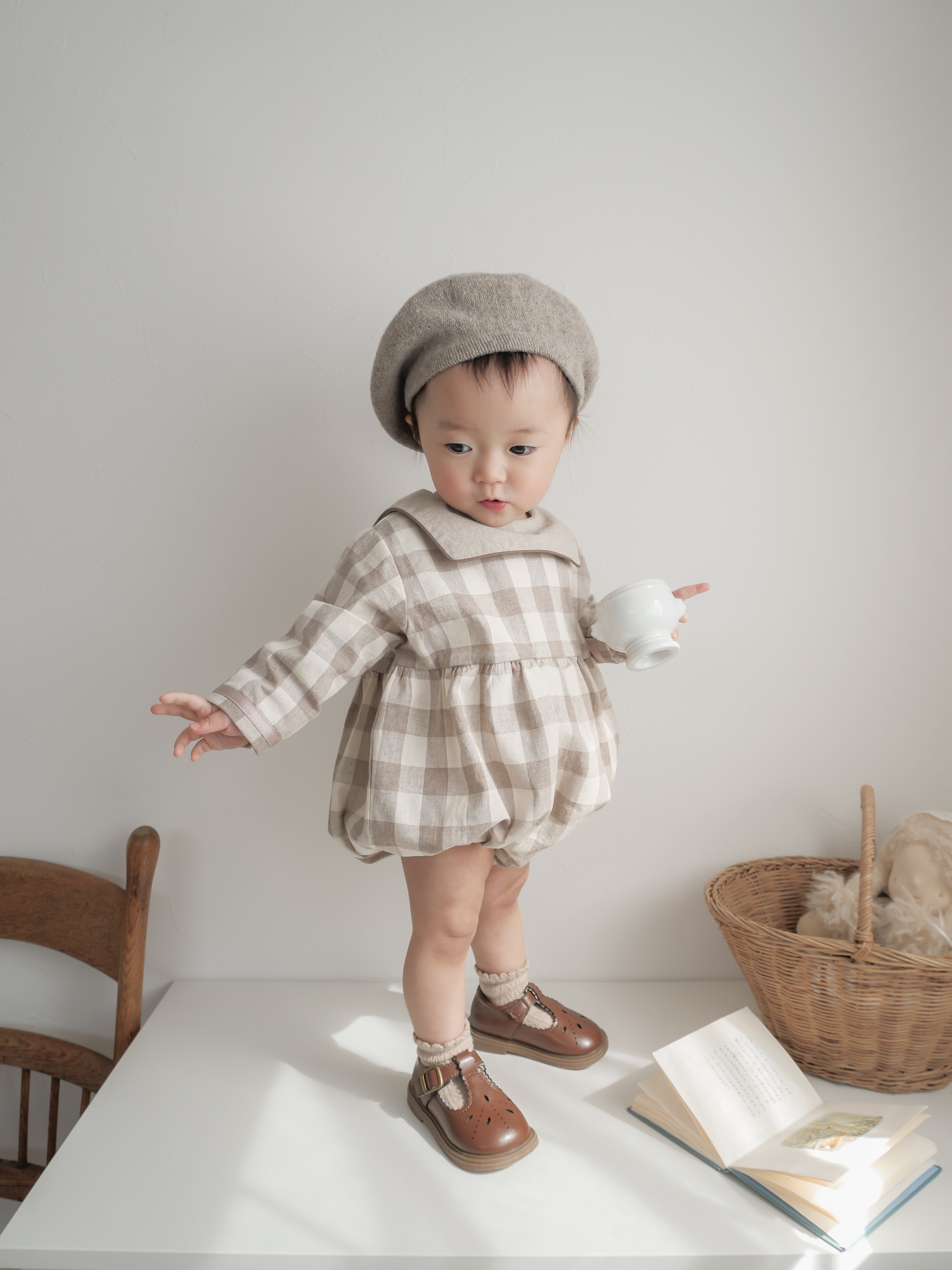 Bonbon check rompers