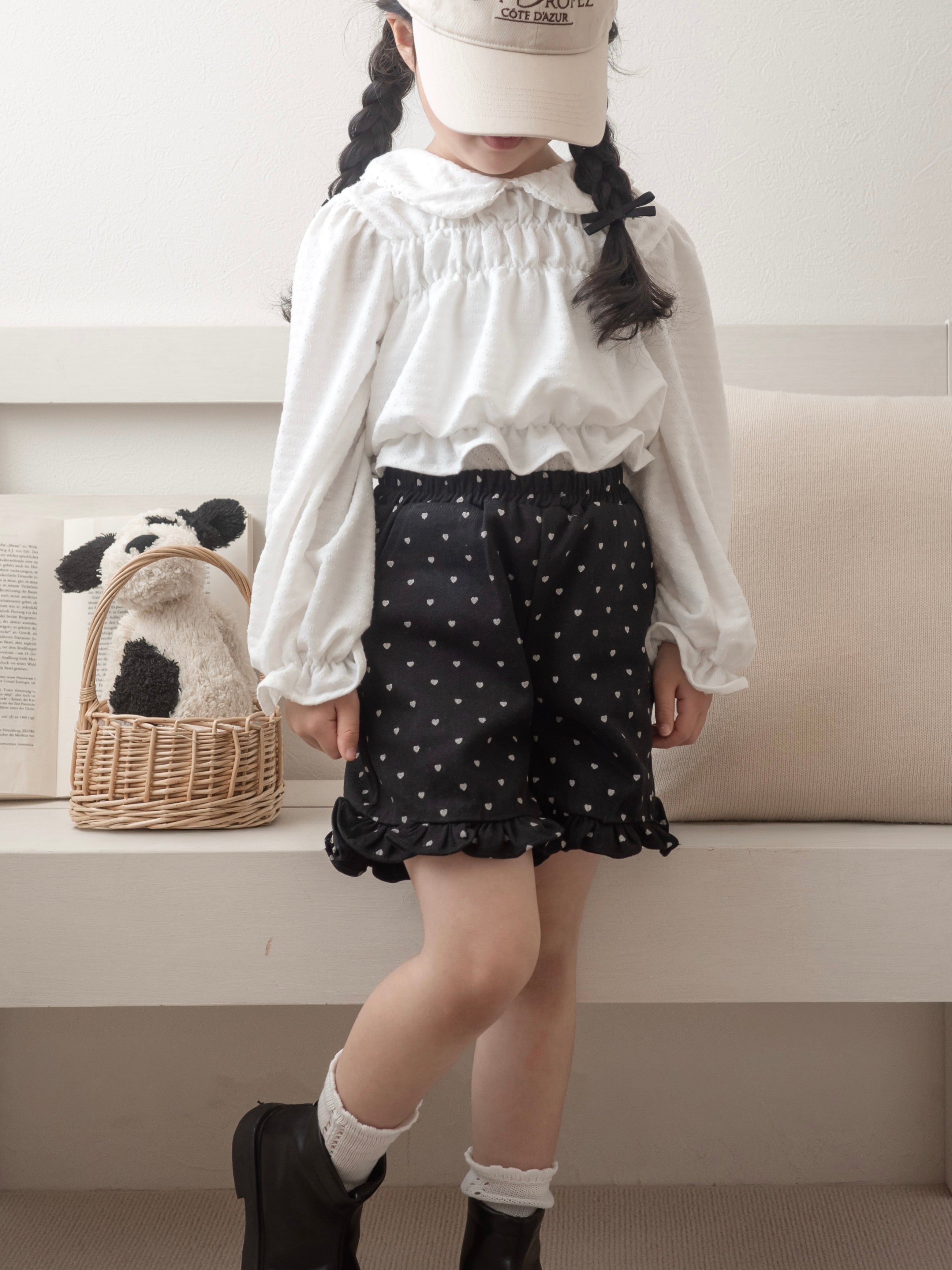 Frill short pants
