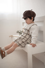 Miserable check suspender pants