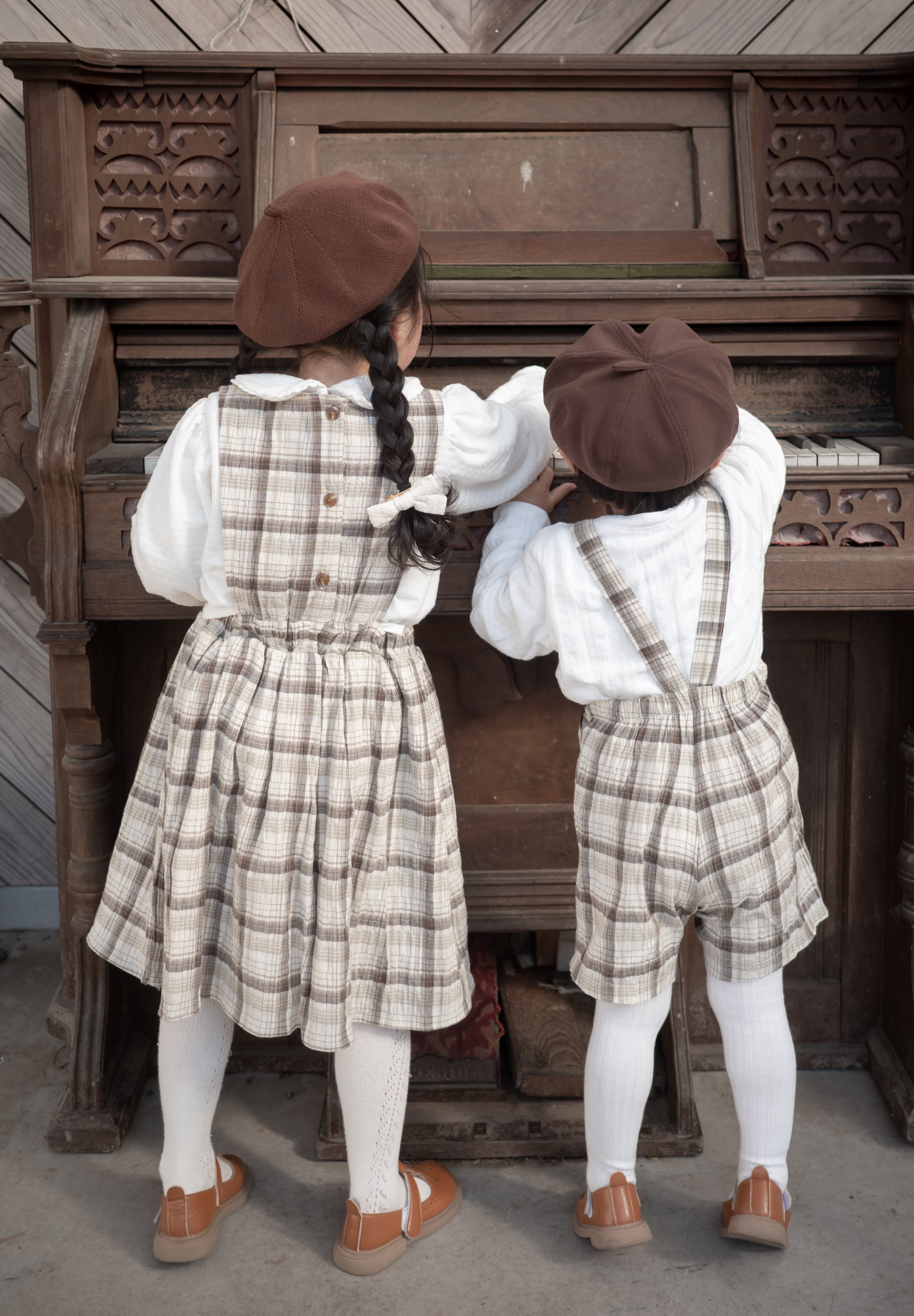 Miserable check one-piece