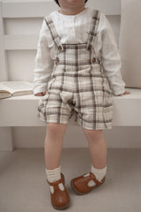 Miserable check suspender pants