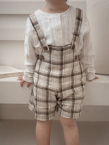 Miserable check suspender pants