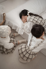 Miserable check suspender pants