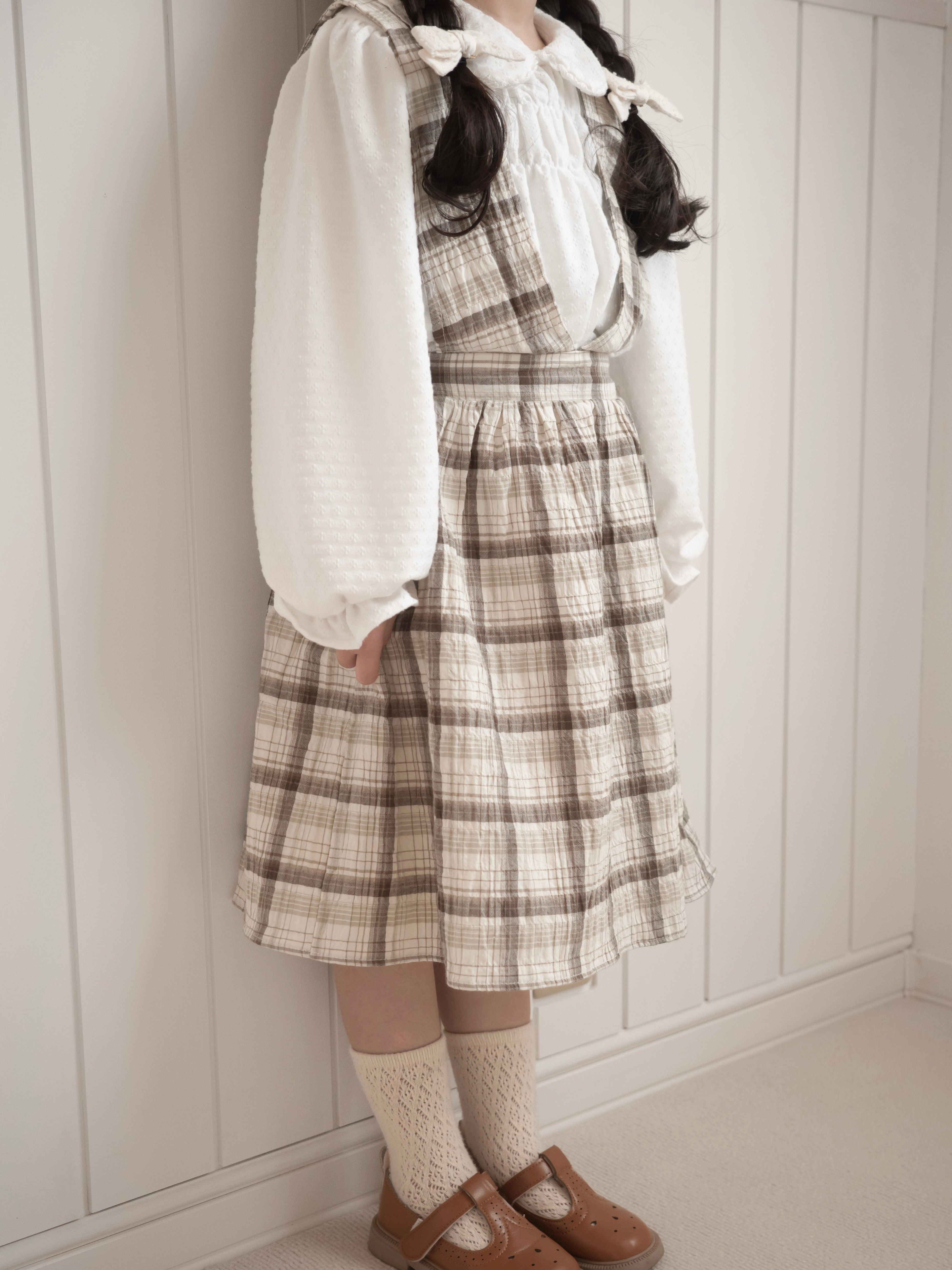 Miserable check one-piece