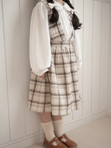 Miserable check one-piece