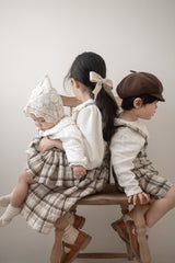 Miserable check suspender pants