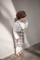 Miserable check suspender pants